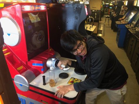 One Otaku club member attempts a world record on one of Galloping Ghosts games.  