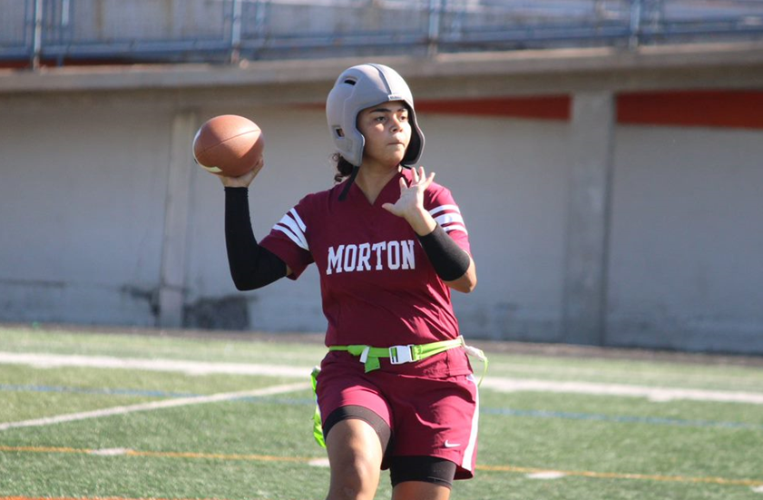 Morton East student, Yeniah Matos Delgado, was selected as a finalist for the inaugural “NFL Latino Youth Honors”.