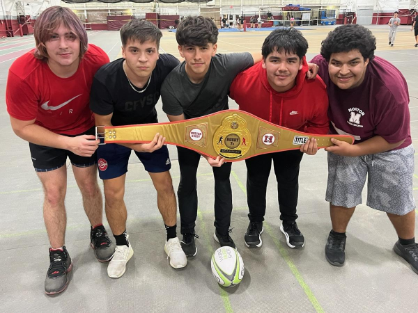 Boys Rugby held its 8th Annual Touch 7s (ok...5s) Championship.  Congratulations to our intramural tournament winners:  Will DeBias, Orlando Montoya, Adrian Valdovinos, Ivan Marcelo, and Jaden Sanchez.
