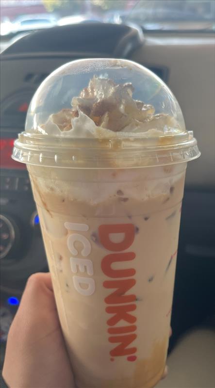 Dunkin Donuts latest drink "Pumpkin Spice Iced Signature Latte"