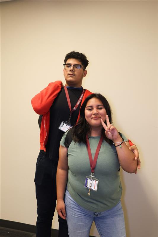 Senior Samantha Madriz and Junior Jayden Medina are among the many relationships at Morton East.  