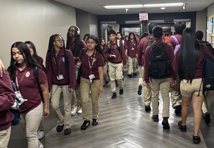 Students transitioning from supervision to lunch often encounter crowds.  