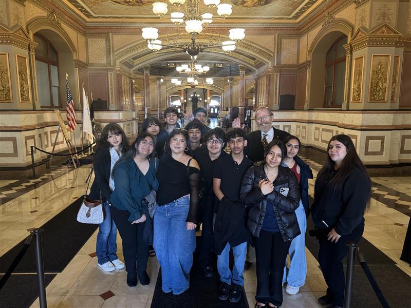 Morton East Members of the Civic Leaders of America.