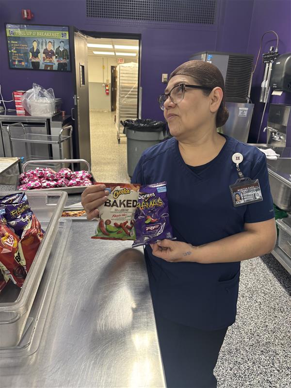 you can always pick up a dessert from the student cafe from our lovely lunch lady araceli gueraclo.