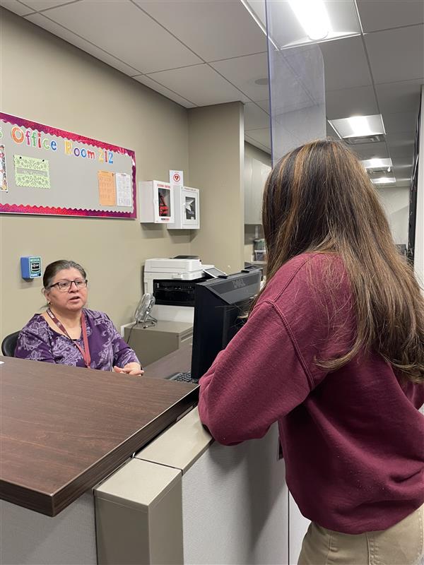 Checking into the Counselors office
